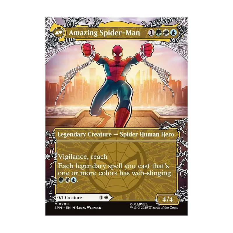 Peter Parker // Amazing Spider-Man (0208) (Borderless) - Marvel's Spider-Man (Near Mint)