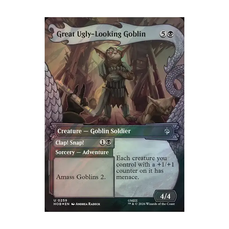 Great Ugly-Looking Goblin (Showcase) (Surge Foil) - The Hobbit (Foil Near Mint)