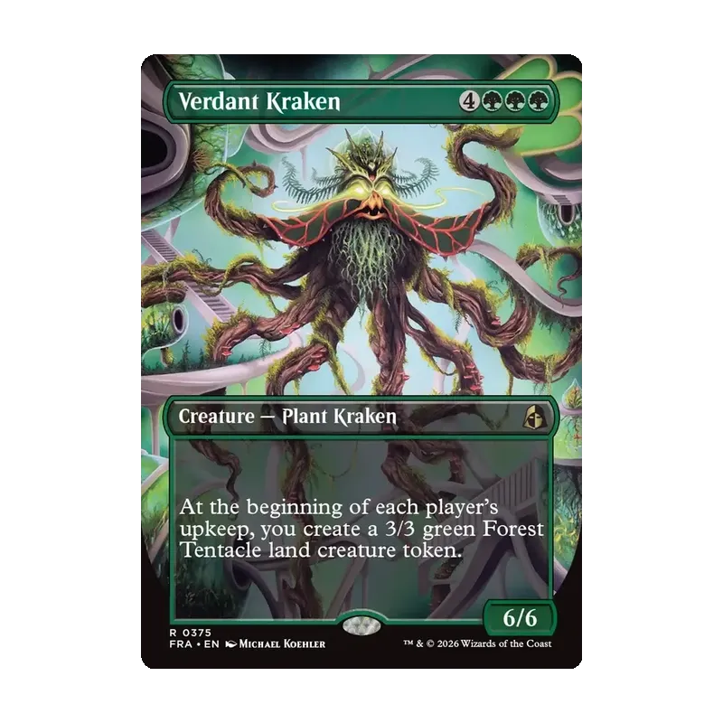 Verdant Kraken (Borderless) - Reality Fracture (Near Mint)