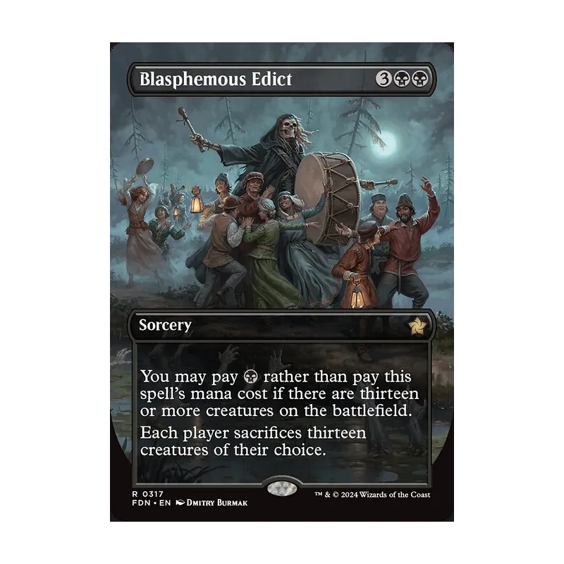 Blasphemous Edict (Borderless) - Foundations (Near Mint)