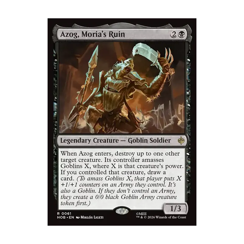 Azog, Moria's Ruin - The Hobbit (Near Mint)