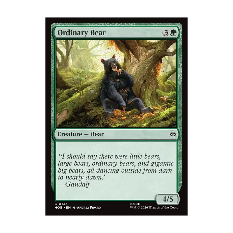 Ordinary Bear - The Hobbit (Near Mint)