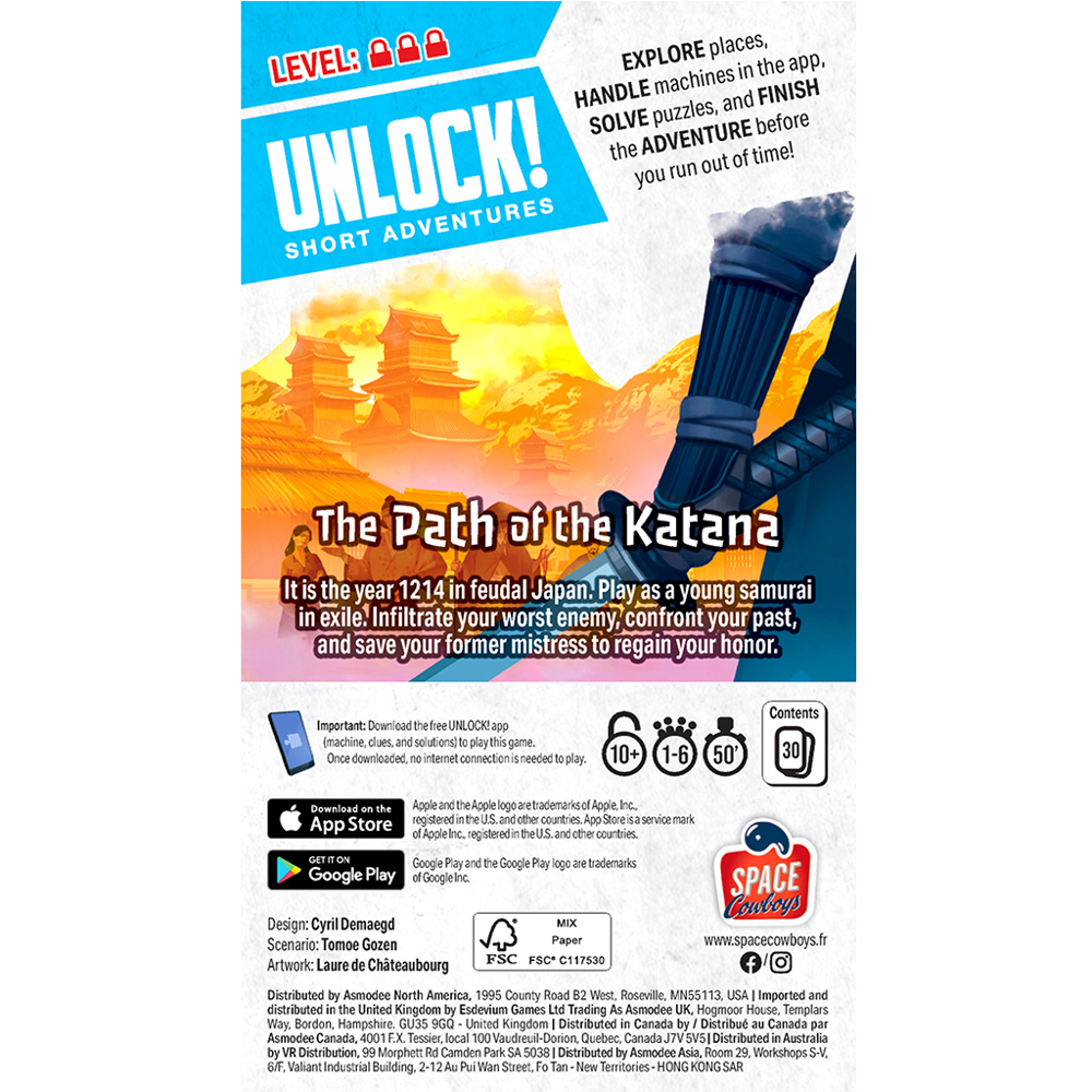 Unlock! Short Adventures: The Path of the Katana (Preorder)