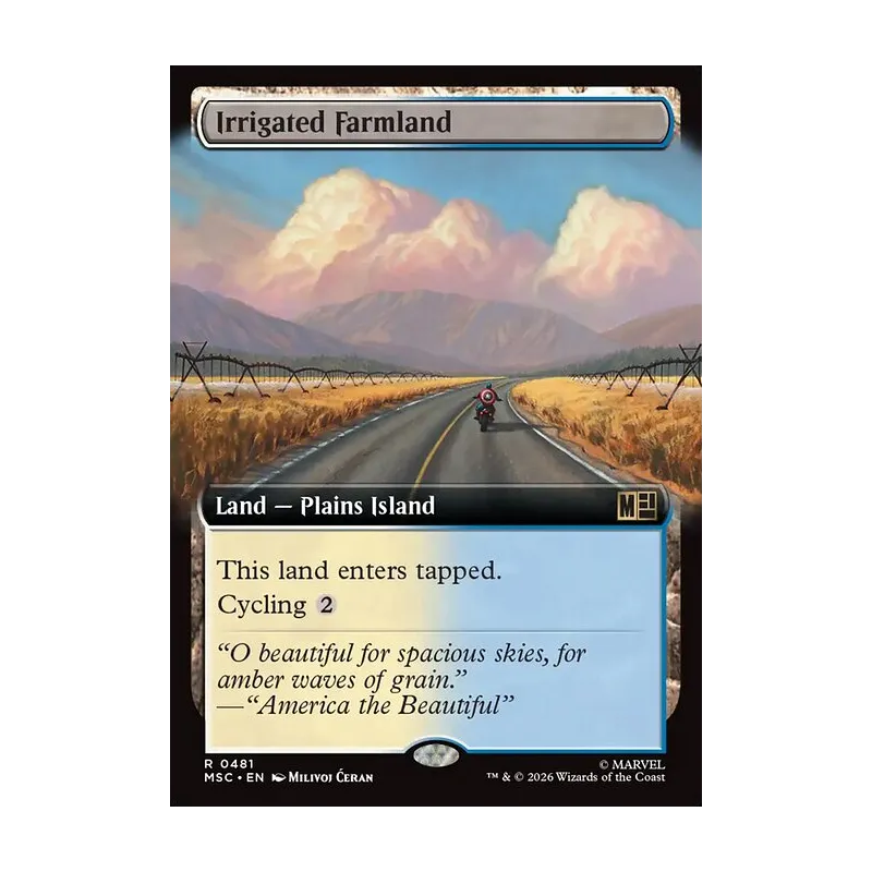 Irrigated Farmland (Extended Art) - Marvel Super Heroes Commander (Near Mint)