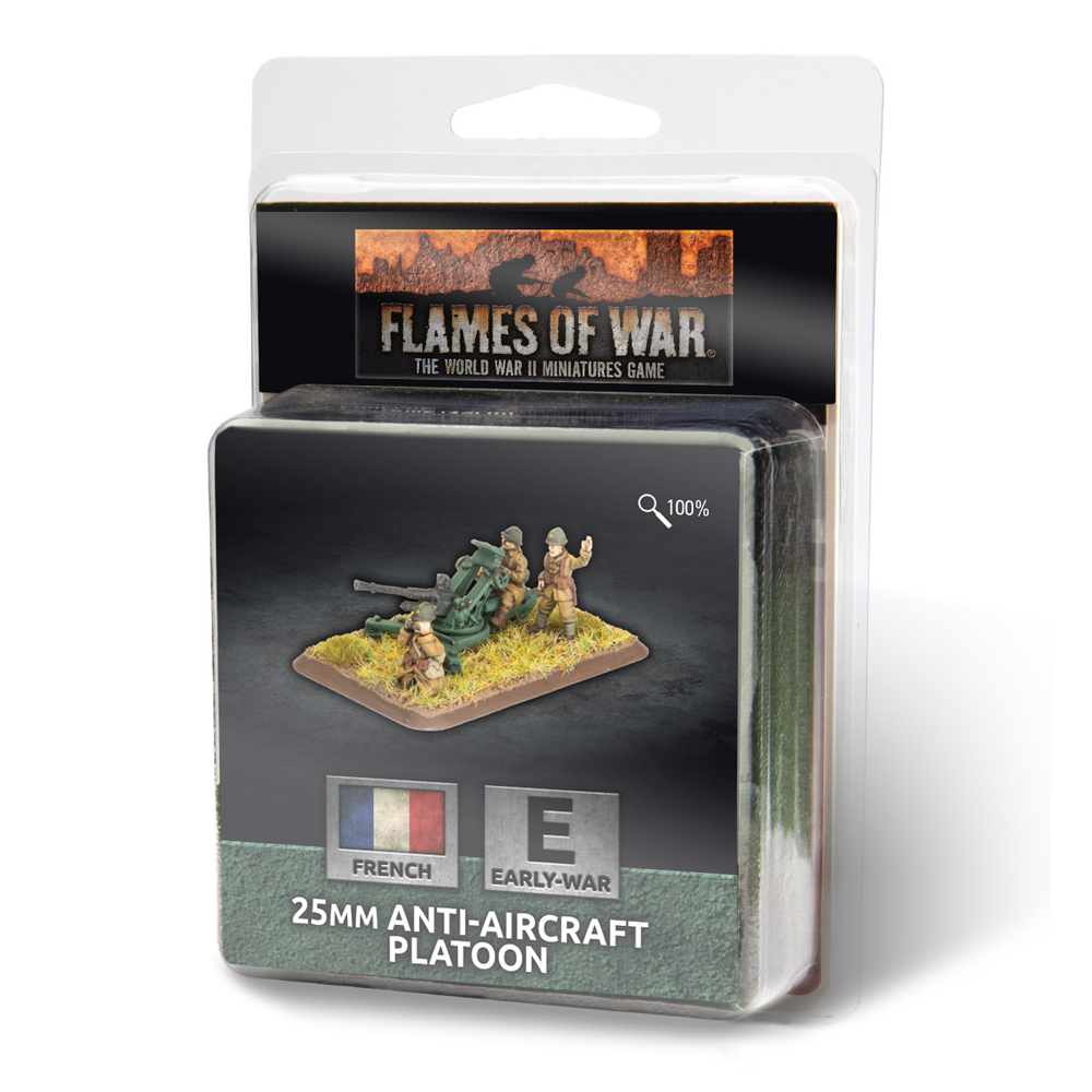 Flames of War WW2: French - 25mm Anti-Aircraft Platoon (Preorder)