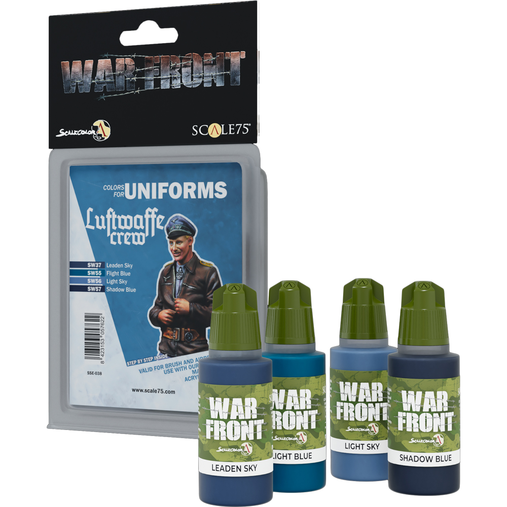 War Front Paint Set: Colors for Uniforms - Luftwaffe Crew (Last Chance) War Front Paint Set: Colors for Uniforms - Luftwaffe Crew (Last Chance)