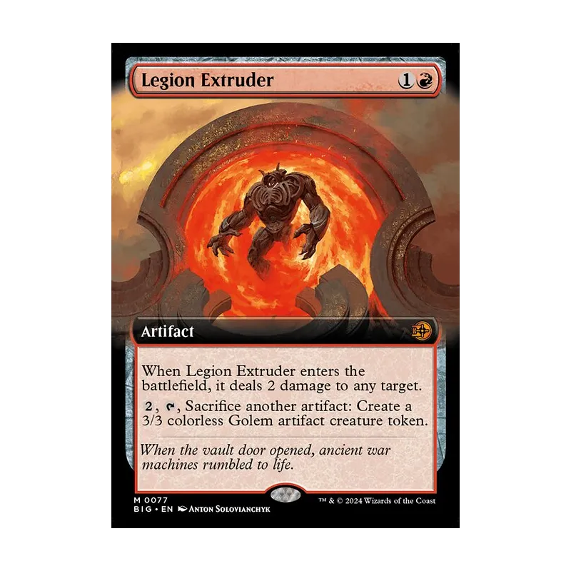 Legion Extruder (Extended Art) - The Big Score (Near Mint)