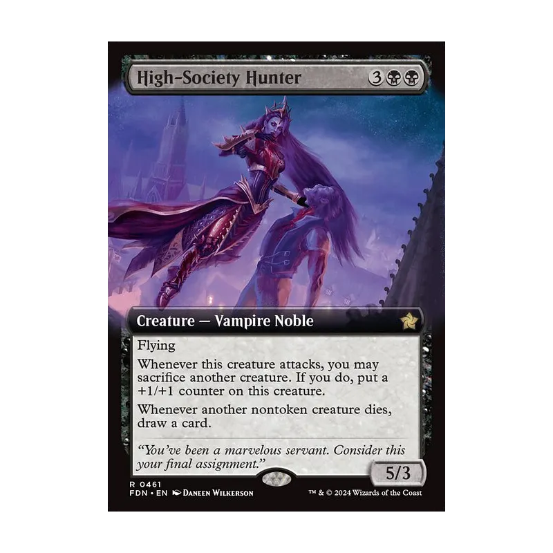 High-Society Hunter (Extended Art) - Foundations (Near Mint)
