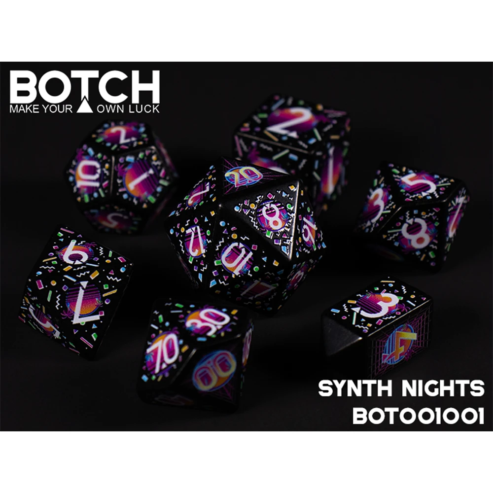 Botch Dice Set: Synth Nights (7) (Preorder)