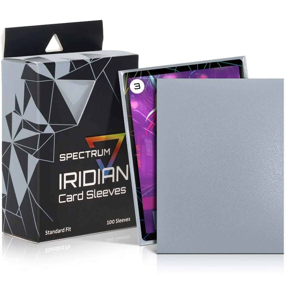 Spectrum: Iridian Matte Sleeves - Silver (100) (Preorder)