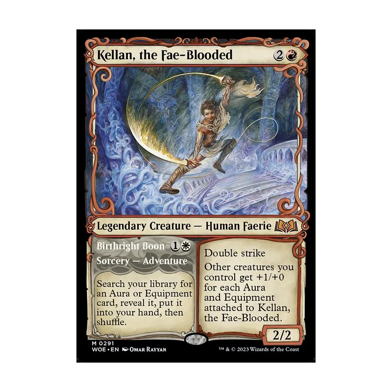 Kellan, the Fae-Blooded // Birthright Boon (Showcase) - Wilds of Eldraine (Near Mint)