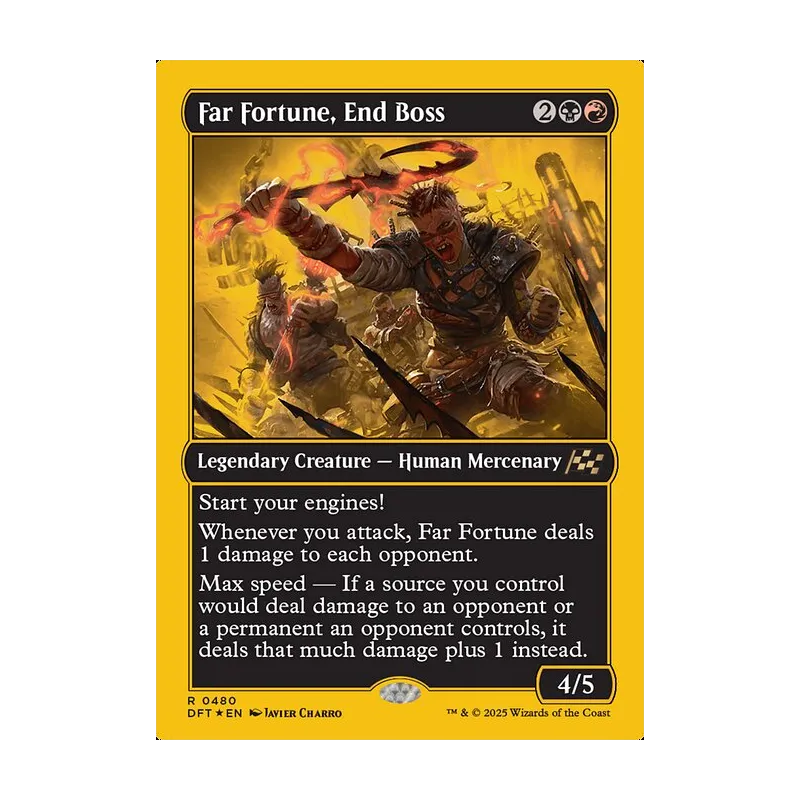 Far Fortune, End Boss (First-Place Foil) - Aetherdrift (Foil Near Mint)