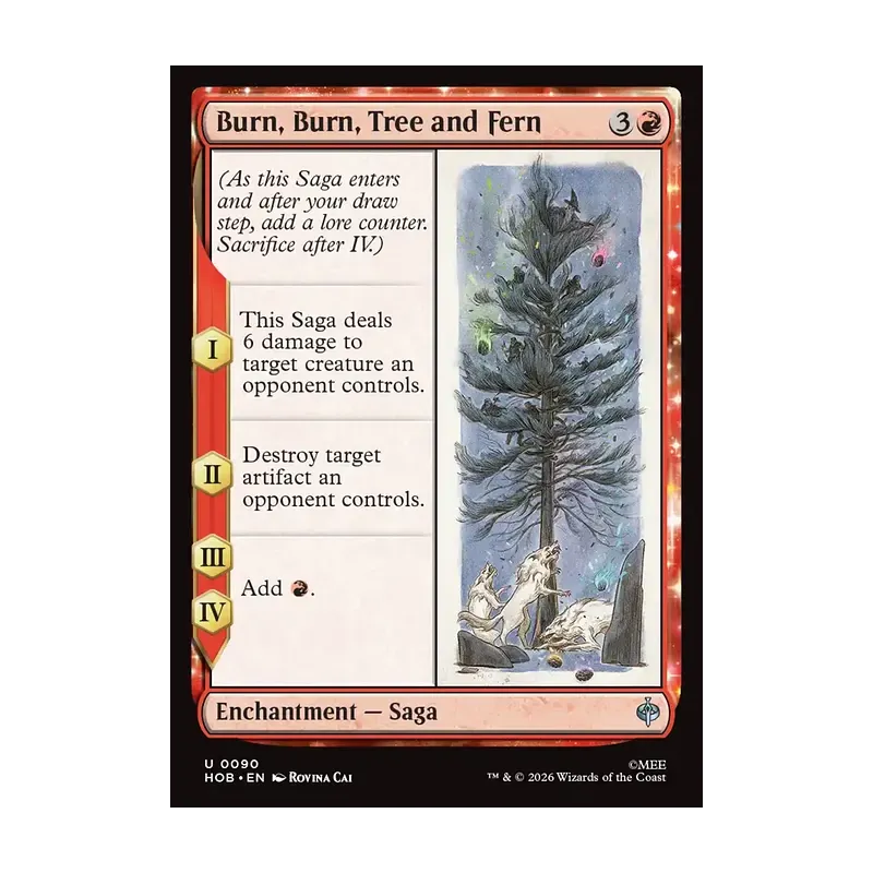 Burn, Burn, Tree and Fern - The Hobbit (Near Mint)