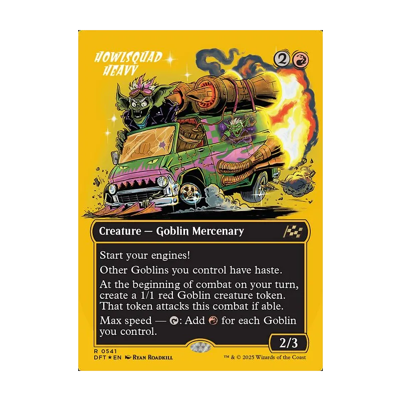 Howlsquad Heavy (Borderless) (First-Place Foil) - Aetherdrift (Foil Near Mint)