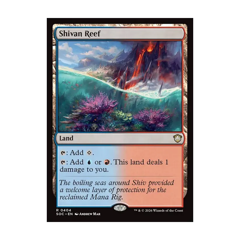 Shivan Reef - Secrets of Strixhaven Commander (Near Mint)