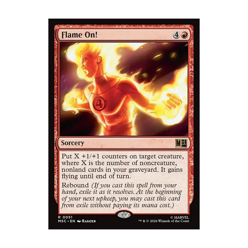 Flame On! (Surge Foil) - Marvel Super Heroes Commander (Foil Near Mint)