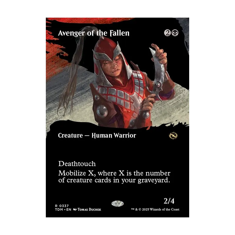 Avenger of the Fallen (Borderless) - Tarkir: Dragonstorm (Near Mint)