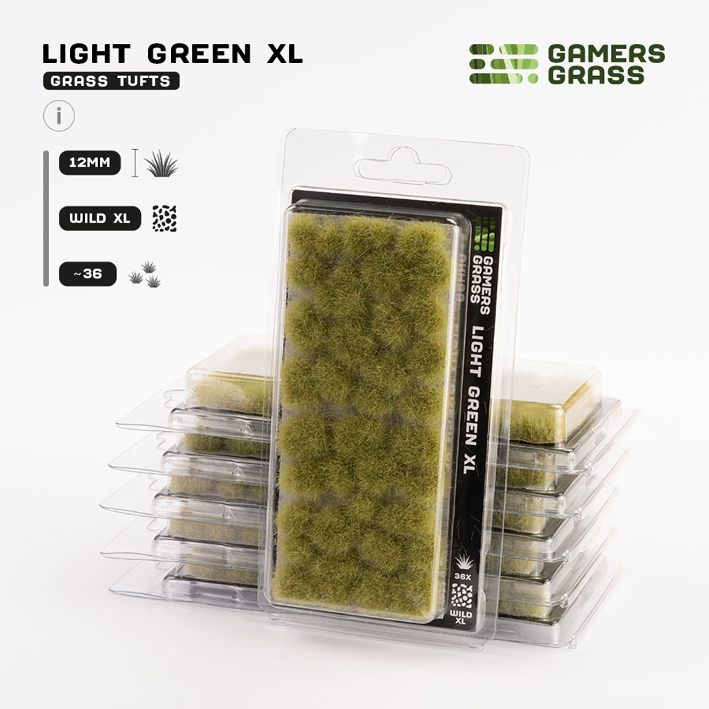 Gamers Grass Tufts: Light Green - 12mm XL
