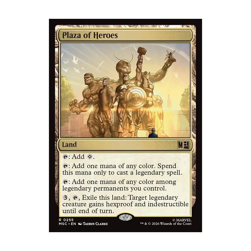 Plaza of Heroes (Surge Foil) - Marvel Super Heroes Commander (Foil Near Mint)