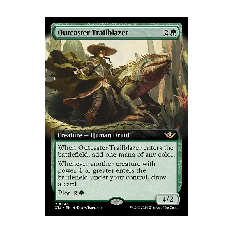 Outcaster Trailblazer (Extended Art) - Outlaws of Thunder Junction (Near Mint)