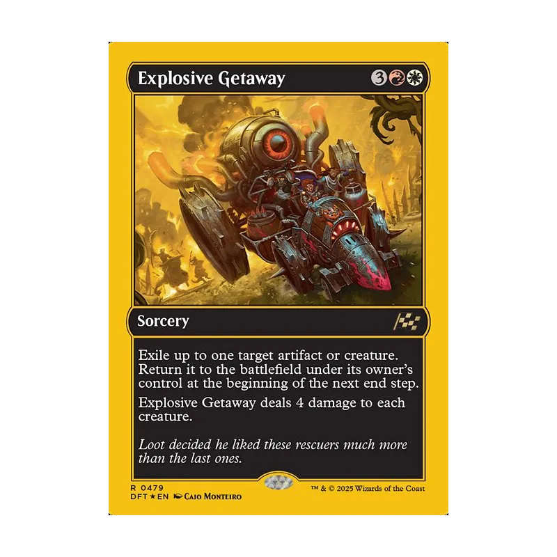 Explosive Getaway (First-Place Foil) - Aetherdrift (Foil Near Mint)