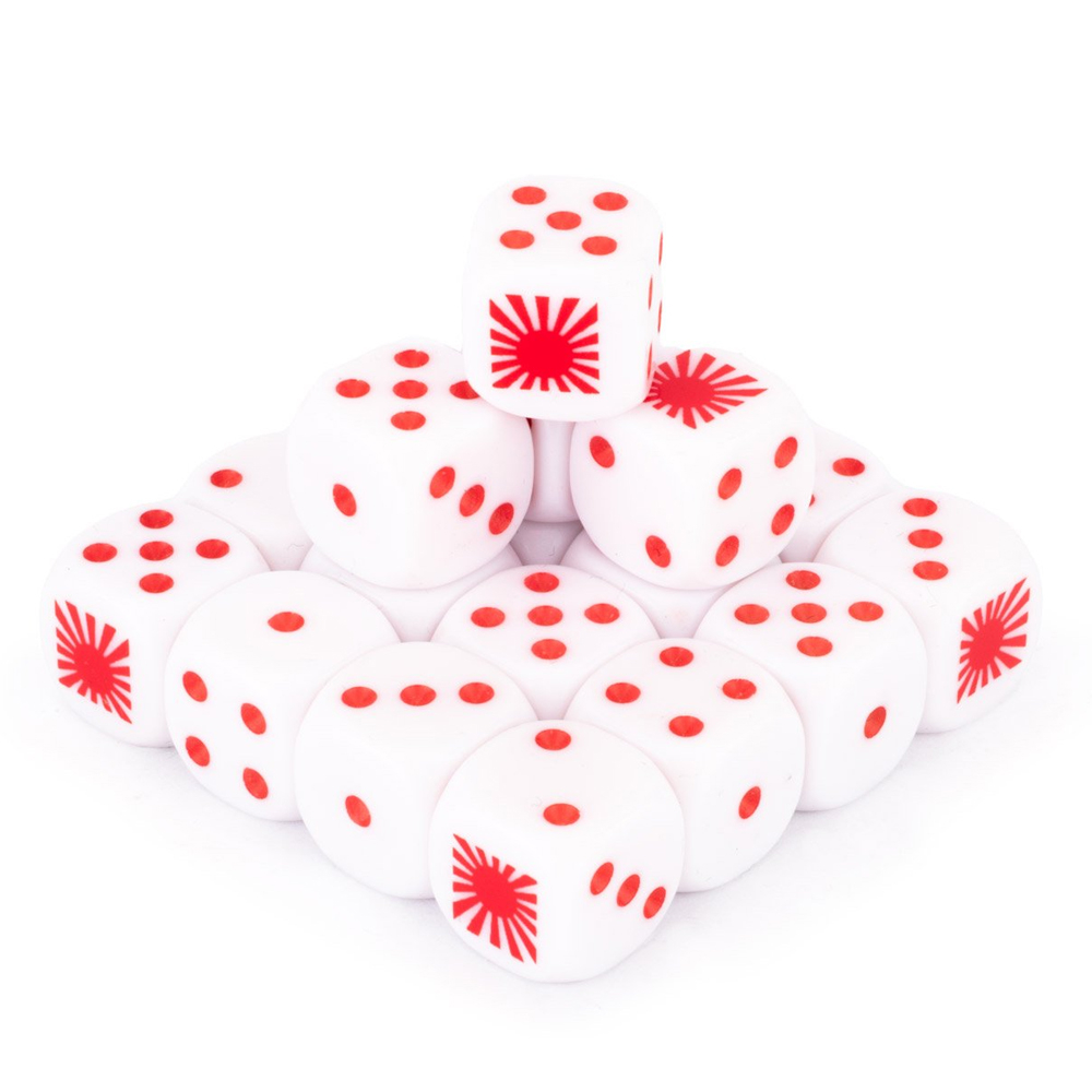 Flames of War WW2: Japanese Dice Set (20)