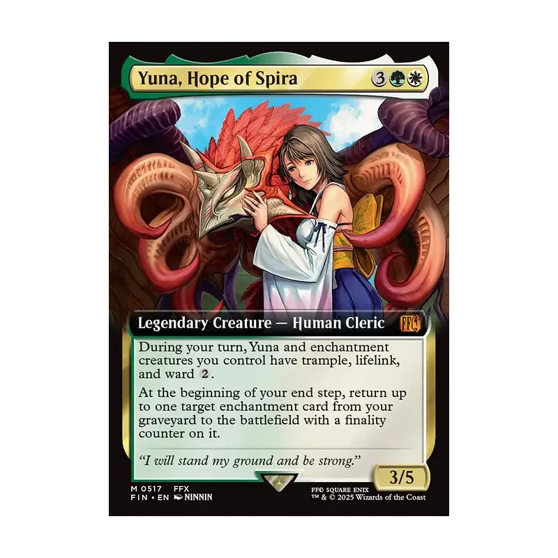 mtg yuna art card PSA GEM MT 10 Yuna, Grand Summoner[Magic The Gathering Final Fantasy C When you next cast a creature spell this turn Ultra Pro - Yuna, Hope