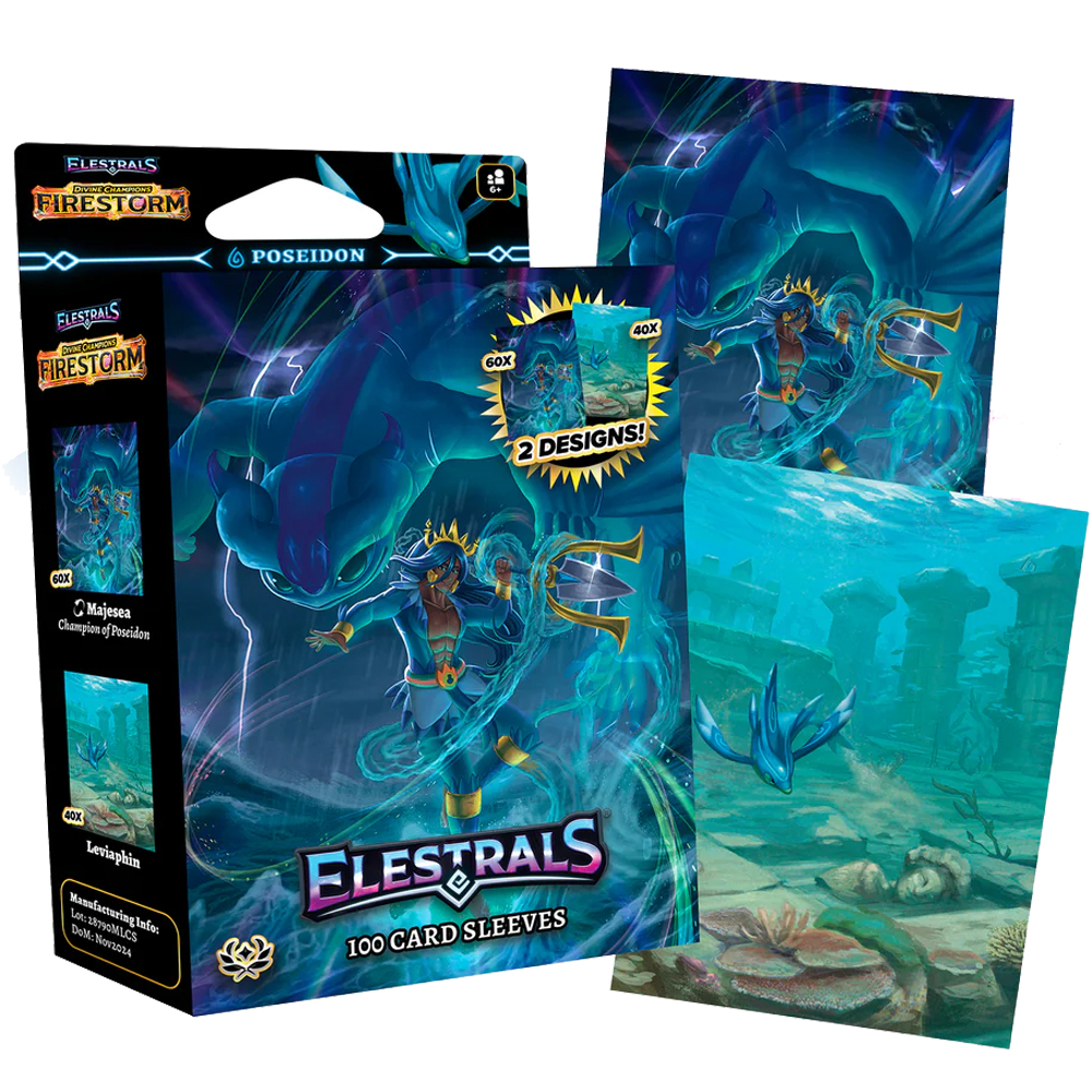 Elestrals Card Sleeves: Divine Champions Firestorm - Majesea, Champion of Poseidon (100) Elestrals Card Sleeves: Divine Champions Firestorm - Majesea, Champion of Poseidon (100)