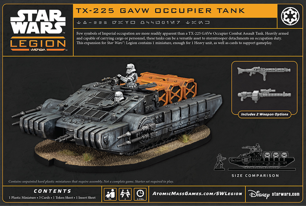Star Wars: Legion - TX-225 GAVw Occupier Tank (Preorder)