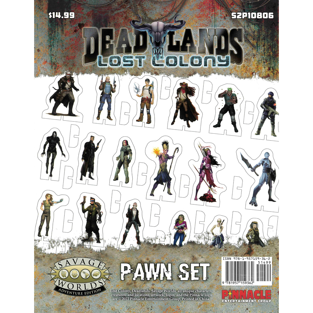Savage Worlds RPG: Deadlands Lost Colony - Pawns Savage Worlds RPG: Deadlands Lost Colony - Pawns