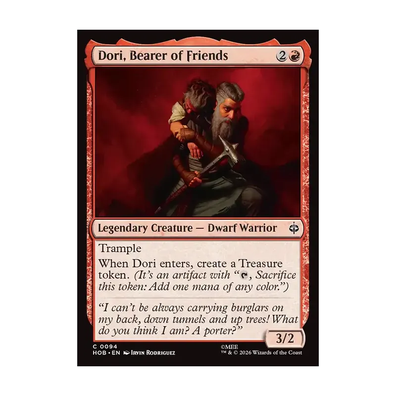 Dori, Bearer of Friends - The Hobbit (Near Mint)