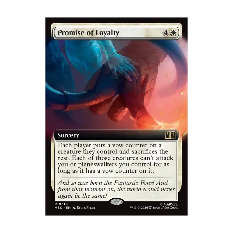 Promise of Loyalty (Extended Art) - Marvel Super Heroes Commander (Near Mint)