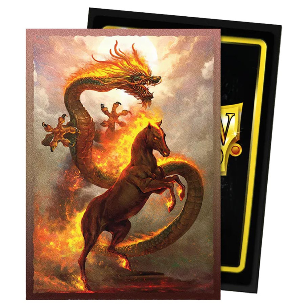 Dragon Shield Sleeves: Matte Dual - Fire Horse 2026 (100) (Preorder)