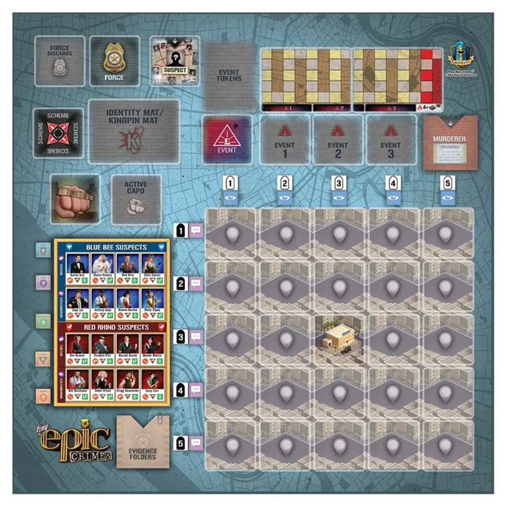 Tiny Epic Crimes: Game Mat Tiny Epic Crimes: Game Mat