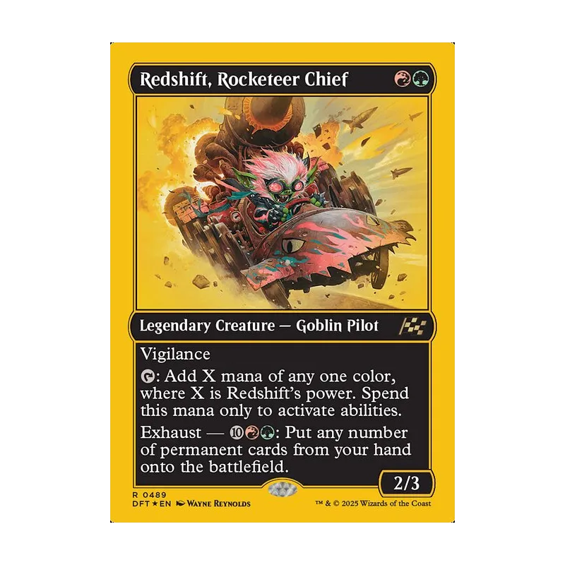 Redshift, Rocketeer Chief (First-Place Foil) - Aetherdrift (Foil Near Mint)