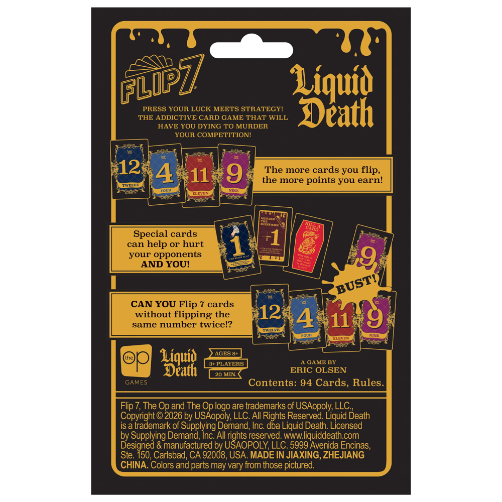 Flip 7 Liquid Death (New Arrival)