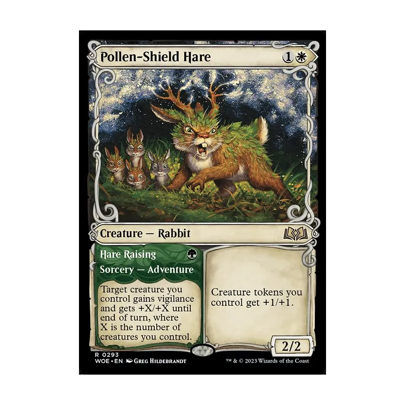 Pollen-Shield Hare // Hare Raising (Showcase) - Wilds of Eldraine (Near Mint)