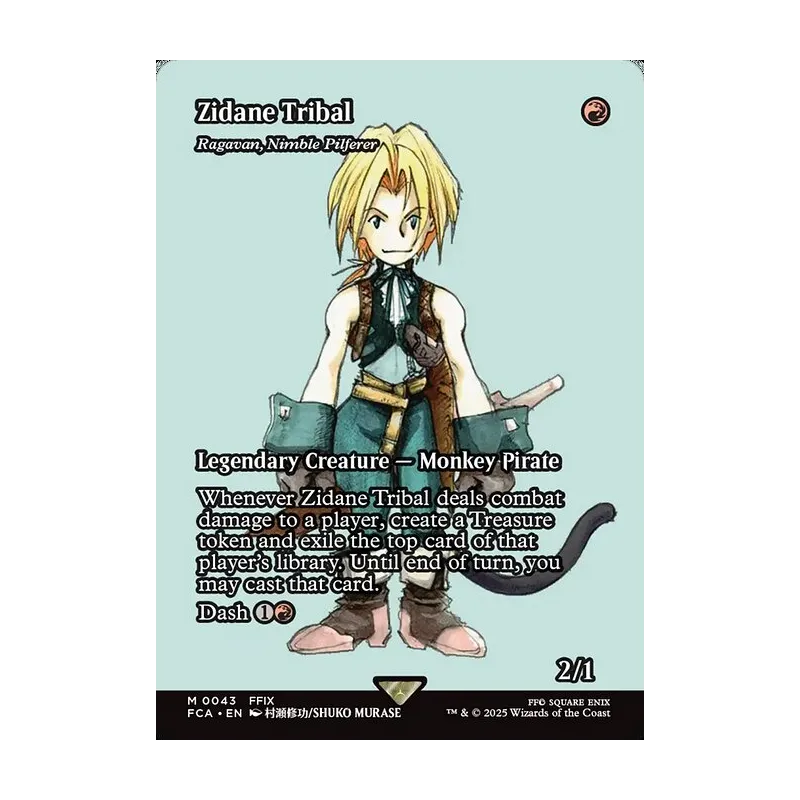 Zidane Tribal / Ragavan, Nimble Pilferer (Showcase) - Final Fantasy: Through the Ages (Near Mint)
