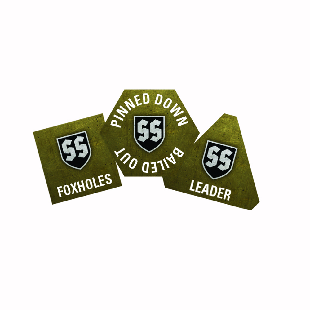 Flames of War WW2: German - Waffen-SS Tokens & Objectives