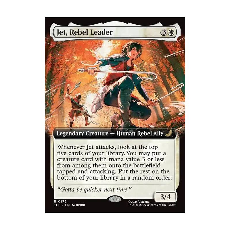 Jet, Rebel Leader (Extended Art) - Avatar: The Last Airbender Eternal (Near Mint)
