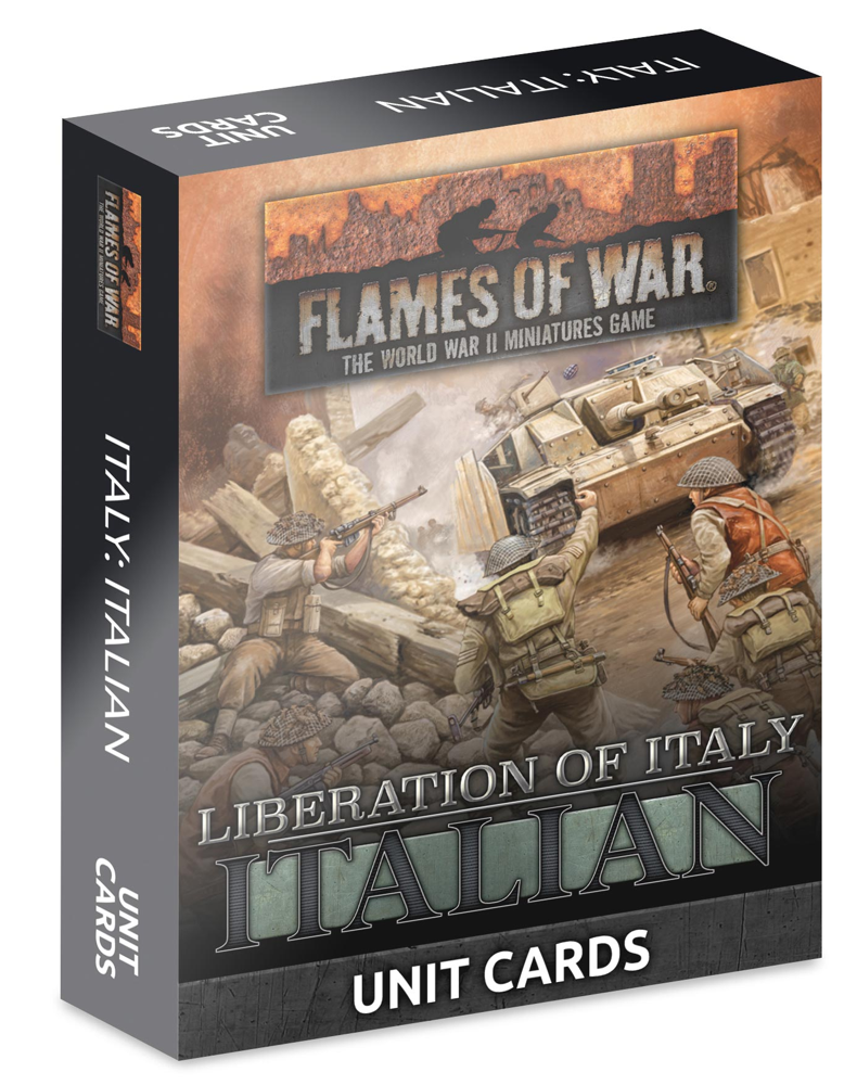 Flames of War WW2: Liberation of Italy - Italian Unit Cards
