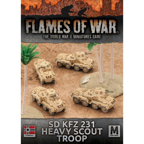 Flames of War: WW2 - Sd Kfz 231 Heavy Scout Troop