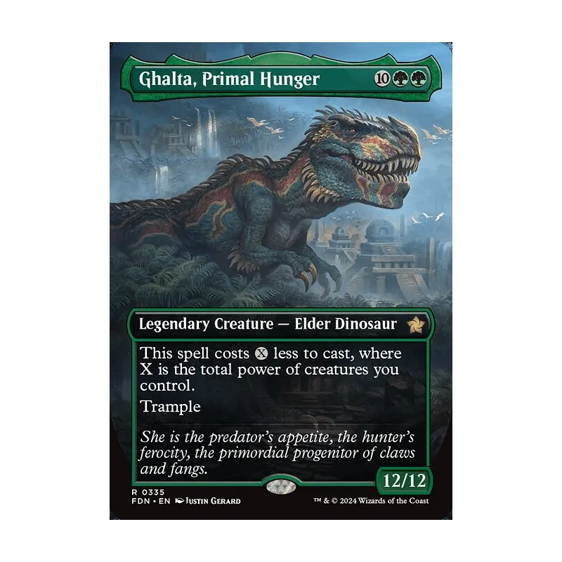 Ghalta, Primal Hunger (Borderless) - Foundations (Near Mint)