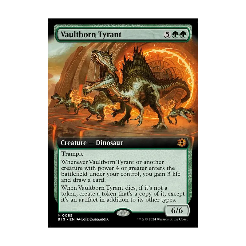Vaultborn Tyrant (Extended Art) - The Big Score (Near Mint)