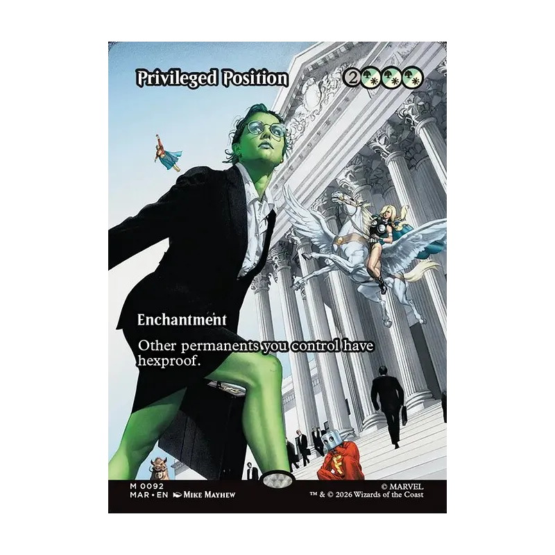 Privileged Position (Borderless) - Marvel Universe (Near Mint)