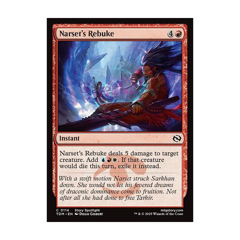 Narset's Rebuke - Tarkir: Dragonstorm (Near Mint)