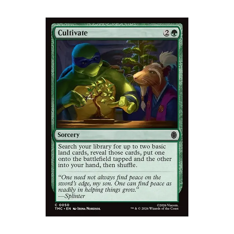 Cultivate (Surge Foil) - Teenage Mutant Ninja Turtles Commander (Foil Near Mint)