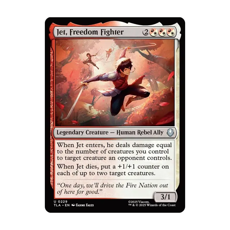 Jet, Freedom Fighter - Avatar: The Last Airbender (Near Mint)