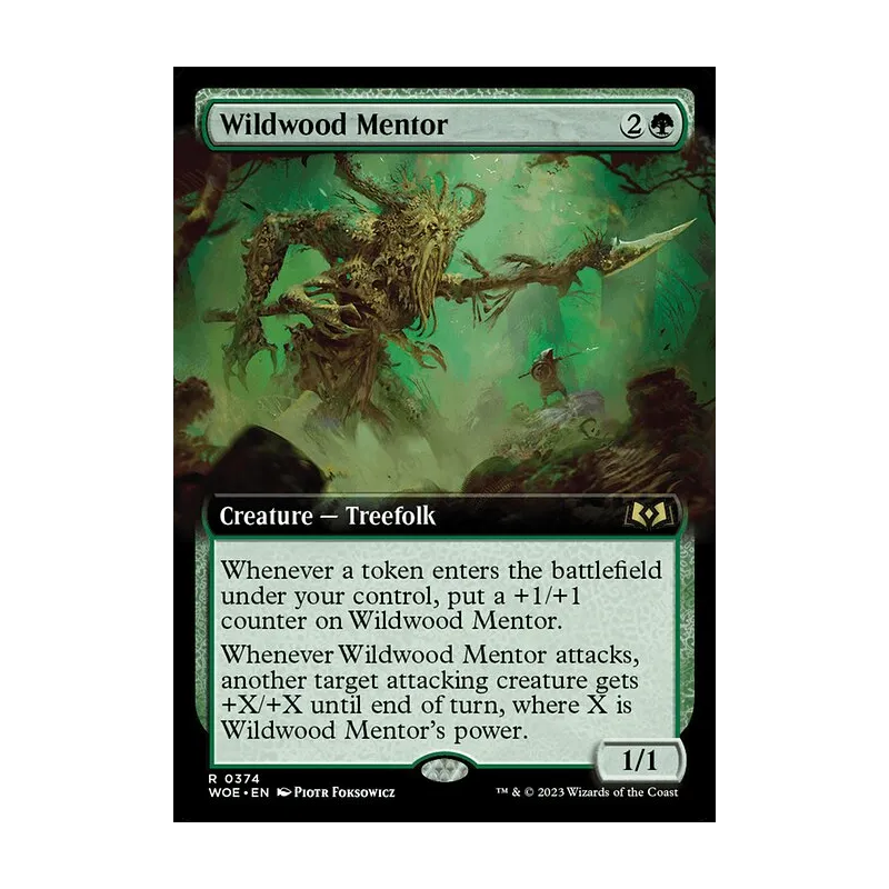 Wildwood Mentor (Extended Art) - Wilds of Eldraine (Near Mint)