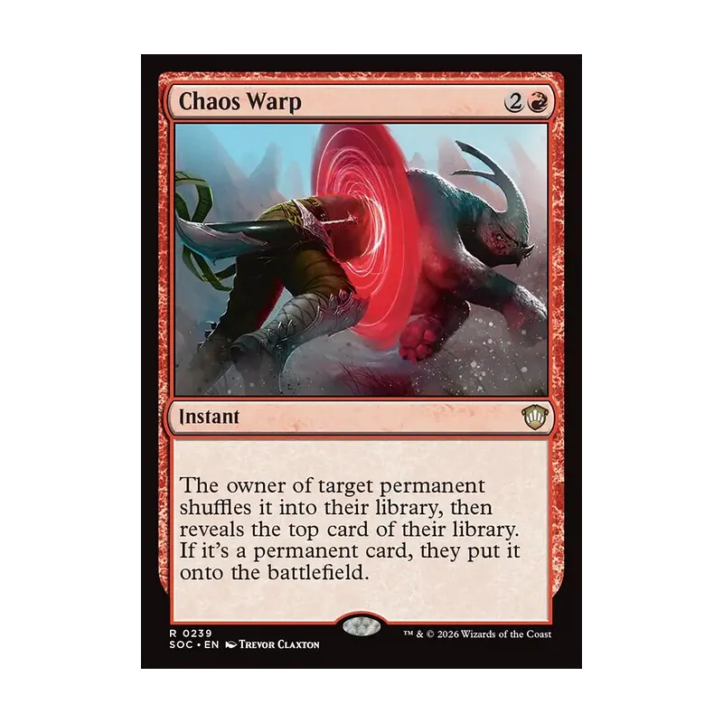 Chaos Warp - Secrets of Strixhaven Commander (Near Mint)